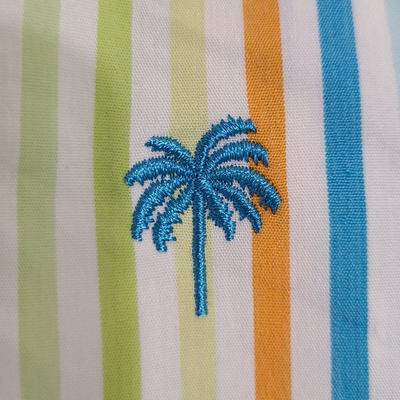 Lilly Pulitzer Vintage WHITE LABEL Multi Color Striped Sleeveless Wrap Top Sz 2 - Picture 6 of 11